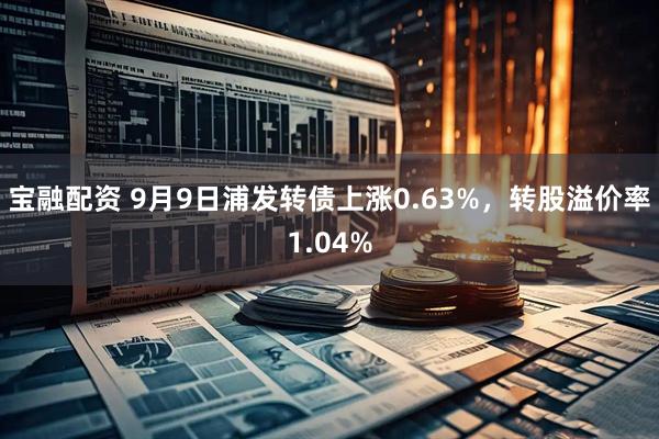 宝融配资 9月9日浦发转债上涨0.63%，转股溢价率1.04%
