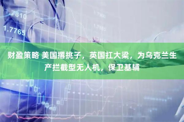 财盈策略 美国撂挑子，英国扛大梁，为乌克兰生产拦截型无人机，保卫基辅